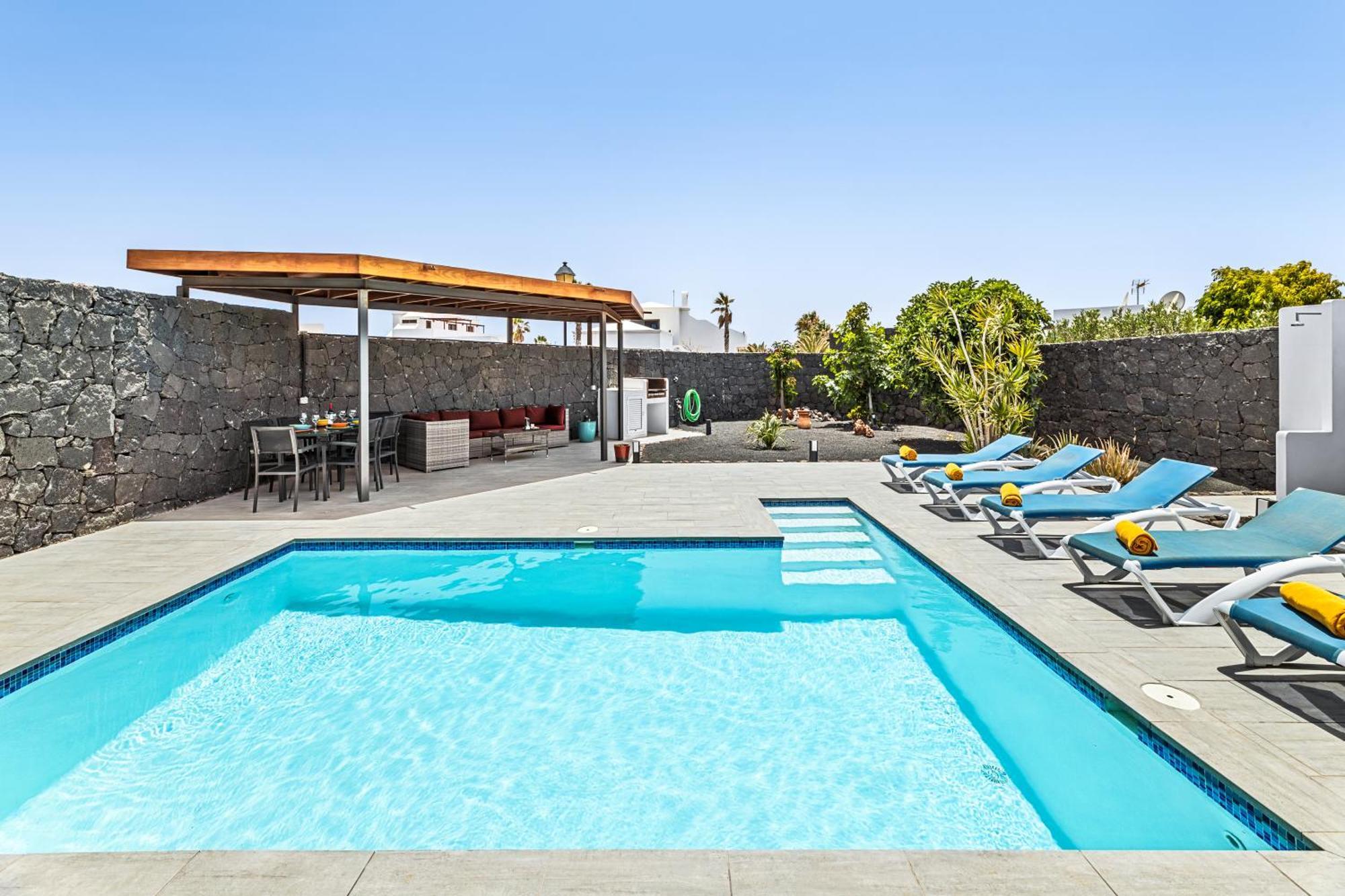 3 Bedroom Villa With Private Pool Close To Papagayo Beach Playa Blanca  Zewnętrze zdjęcie
